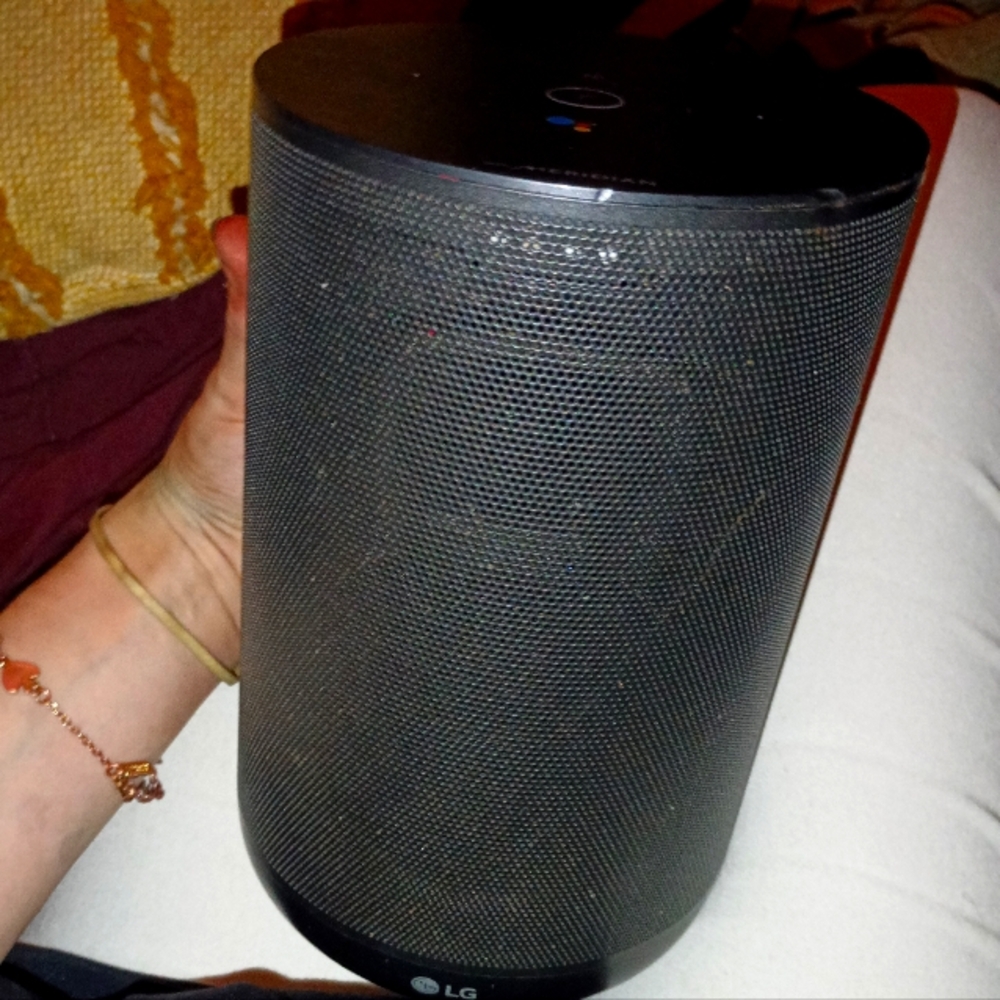 LG Dark Gray Bluetooth Speaker W Google Voice